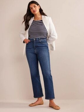 Boden High Rise True Straight Jeans 29/34
